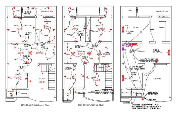 Desain kabel listrik layout untuk rumah