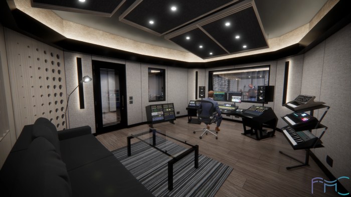 Desain interior studio rumah